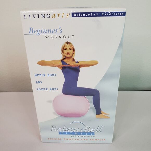 Balance Ball Beginners Workout with Suzanne Deason Sealed VHS Tape 45 Minute - Picture 1 of 8
